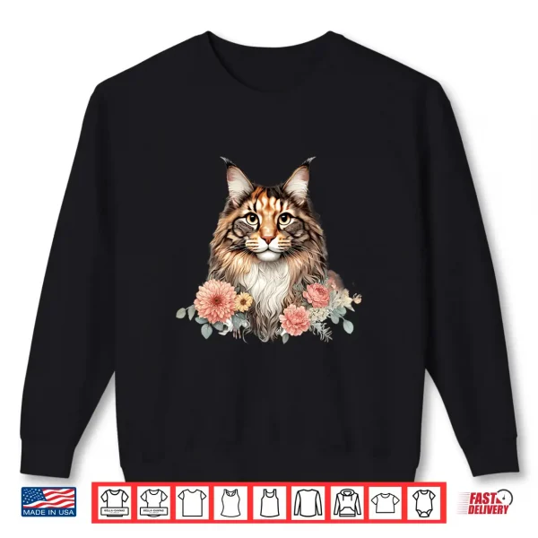 Sweatshirt Beautiful Maine Coon Cat Shirt