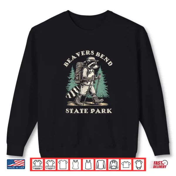 Sweatshirt Beavers Bend State Park Oklahoma Hiking Trail Raccoon Shirt
