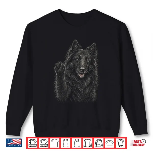 Sweatshirt Belgian Sheepdog Artwork Design Shirt