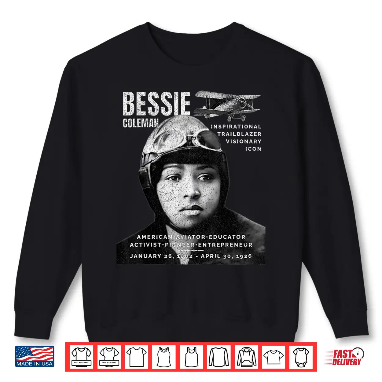 Bessie Coleman Black Aviator Women History Month Juneteenth Shirt Bessie Coleman Black Aviator Women History Month Juneteenth Shirt