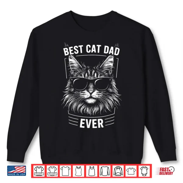 Sweatshirt Best Maine Coon Cat Dad Ever Shirt
