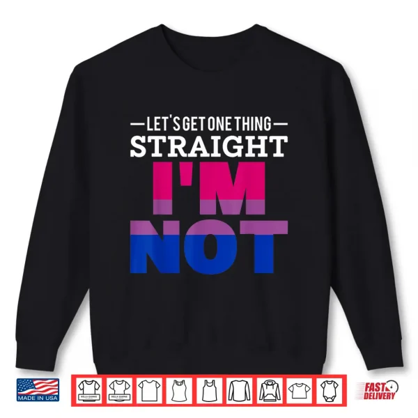 Sweatshirt Bi Flag Funny LGBTQ Pride Month Bisexuality Gift Bisexual Shirt