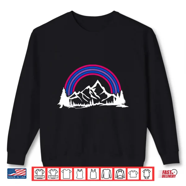 Sweatshirt Bi Pride Hiking Camping Backpacking Outdoor Bisexual LGBT Shirt