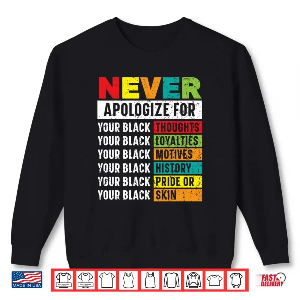 Sweatshirt Black And Proud Black History Month Afrocentric Black Pride Shirt