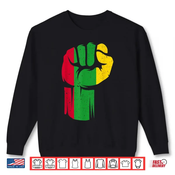 Sweatshirt Black Fist Shirt African American Pride Black History Month Shirt