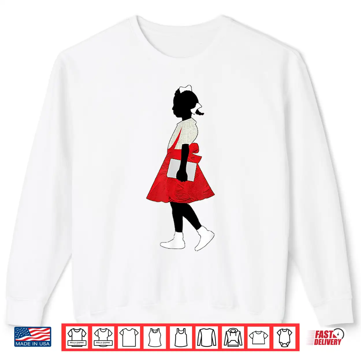 Black Girl In Red Dress Art Juneteenth African American Shirt Black Girl In Red Dress Art Juneteenth African American Shirt