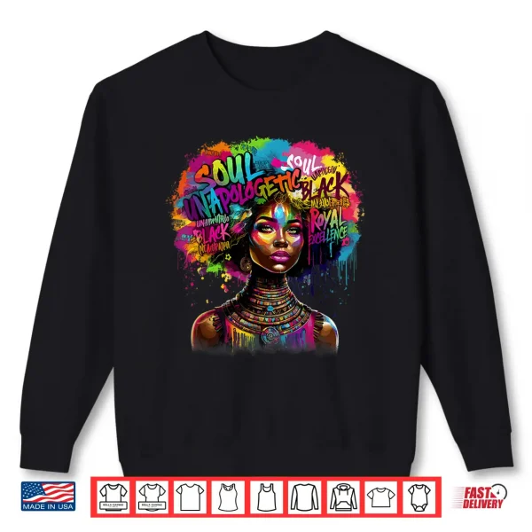 Sweatshirt Black History Month African American Juneteenth Women Shirt