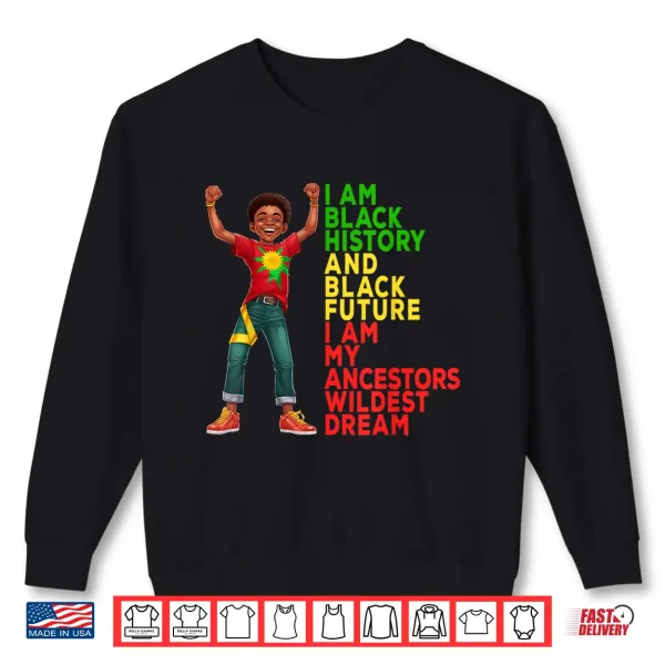 Sweatshirt Black History Month Juneteenth Independence Day Kid Boy Shirt