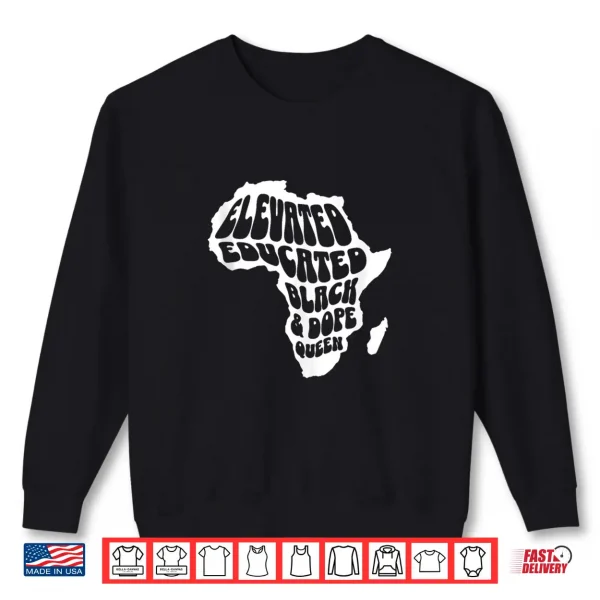 Sweatshirt Black History Month Juneteenth Women Black Queen Shirt