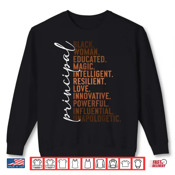 Sweatshirt Black History Month Principal Blackity Melanin African Queen Shirt