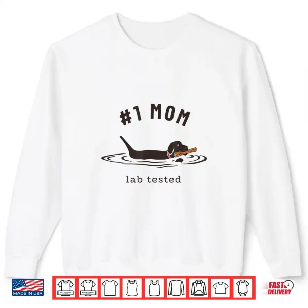 Sweatshirt Black Lab 1 Mom Labrador Retriever Owner Mothers Day Shirt