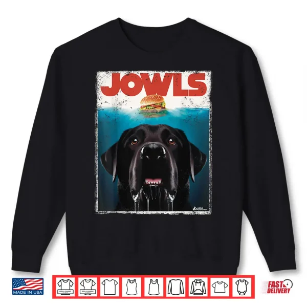 Sweatshirt Black Lab Jowls Labrador Retriever Mom Shirt