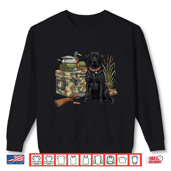Sweatshirt Black Lab Labrador Dog Hunting Duck Hunting Season Men Women Shirt