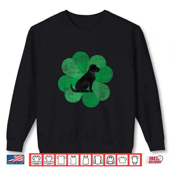 Sweatshirt Black Lab St. Patricks Day Shirt Retro Labrador Retriever Shirt