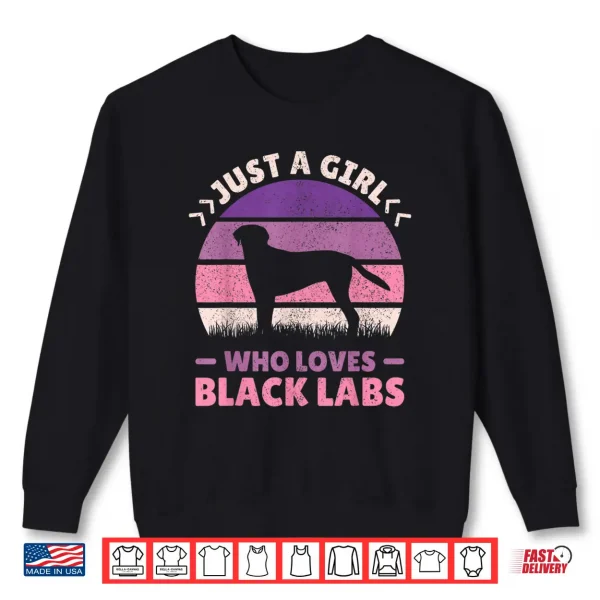 Sweatshirt Black Labs Dog Lover Labrador Retriever Shirt