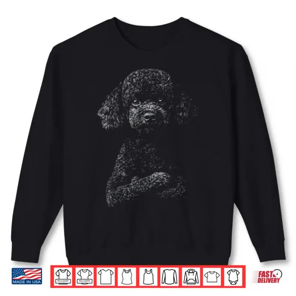 Sweatshirt Black Poodle Shirt