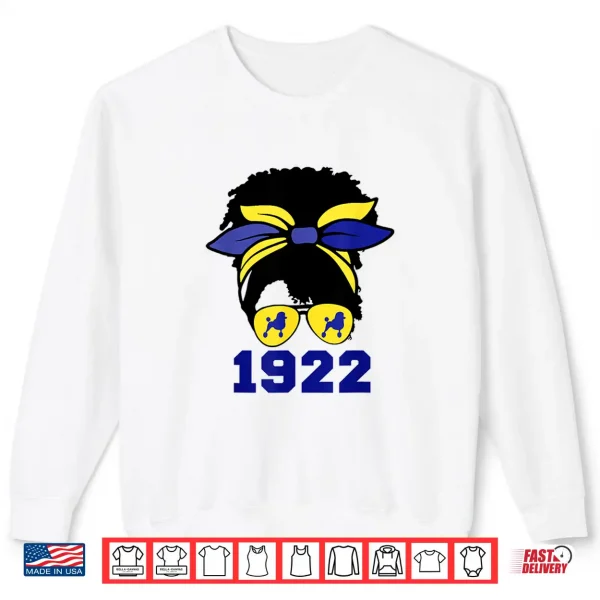 Sweatshirt Black Women Afro Hair Rho Sigma 1922 Poodle Dog Lover Shirt