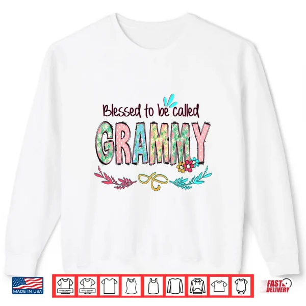 Sweatshirt Blessed to Be Called Grammy Floral Mothers Day Shirt