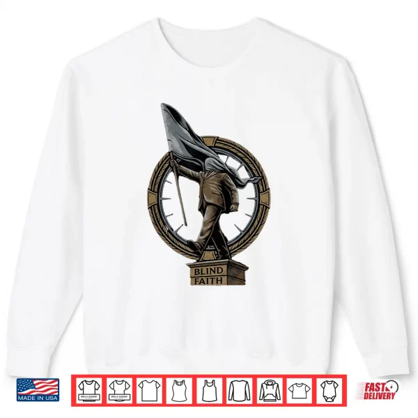 Sweatshirt Blind Faith Suited Man Blinded By Flag Political Street Art Shirt