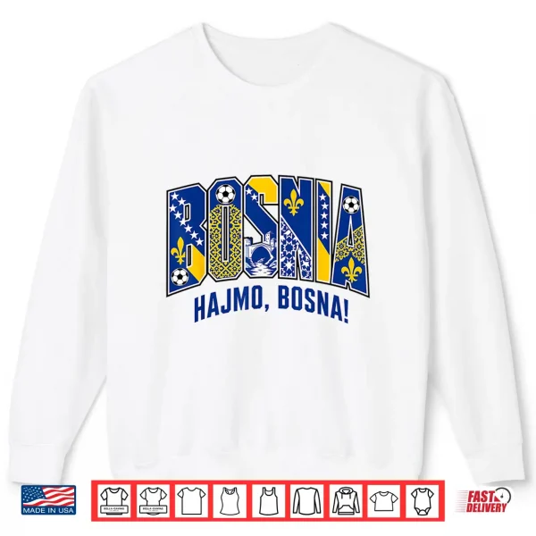 Sweatshirt Bosnia Soccer Team 2026 Bosnian Fans Collectible Shirt