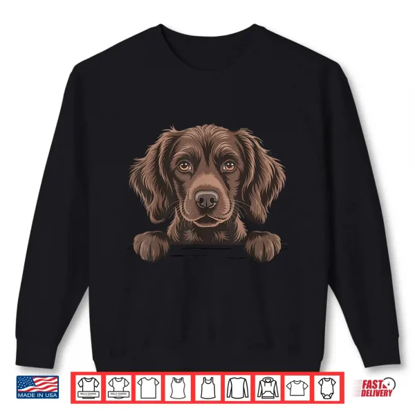 Sweatshirt Boykin Spaniel Funny Peeking Swamp Poodle LBD Dog Shirt
