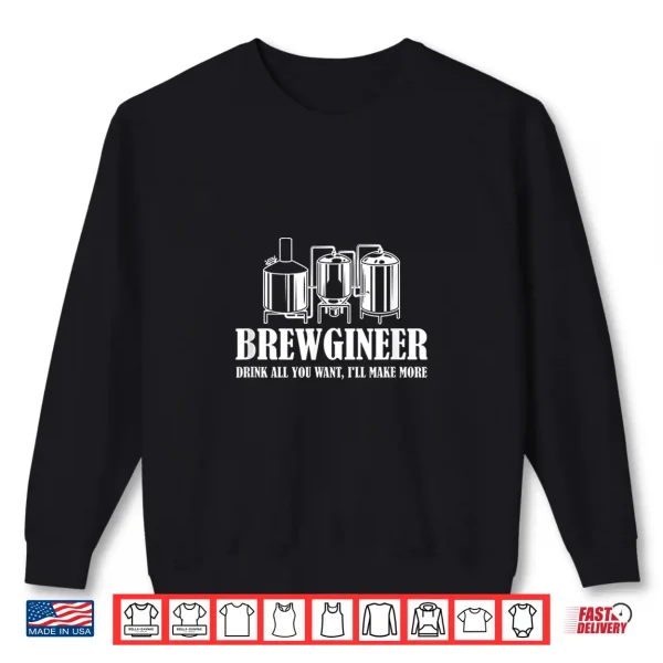 Sweatshirt Brewgineer Craft Beer Breewing Engineer Shirt