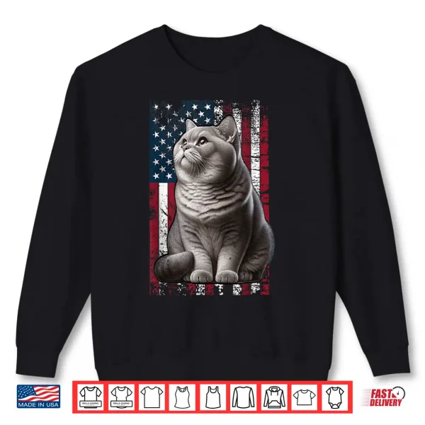 Sweatshirt British Shorthair Cat American British Shorthair Shirt