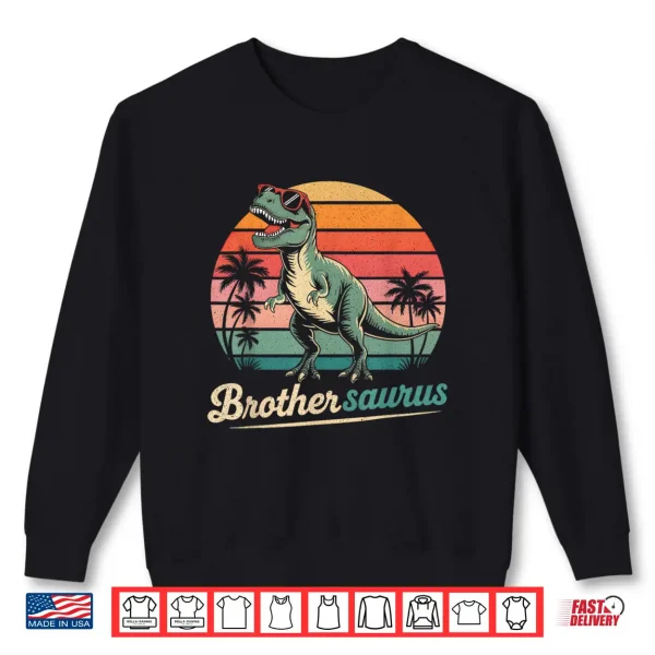 Sweatshirt Brother Saurus Shirt Boys Men Dinosaur T rex Family Matching Shirt
