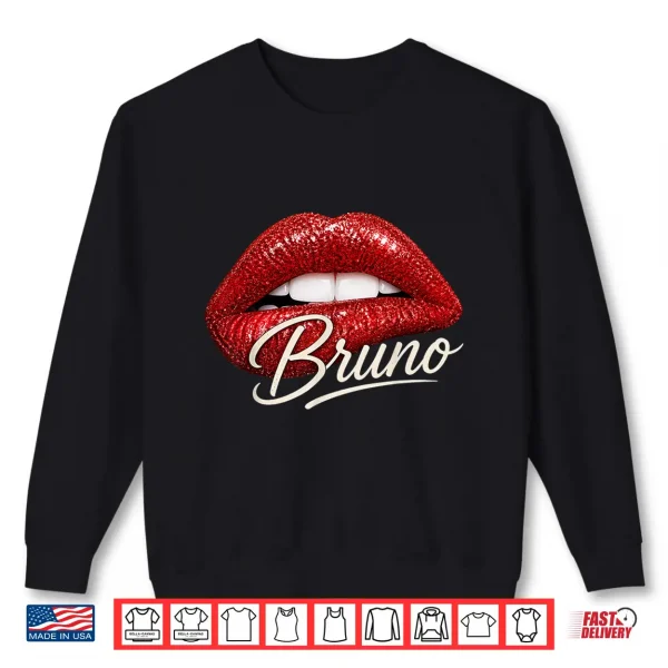 Sweatshirt Bruno Name Retro Vintage Gift for Men Women Boy Girl Shirt