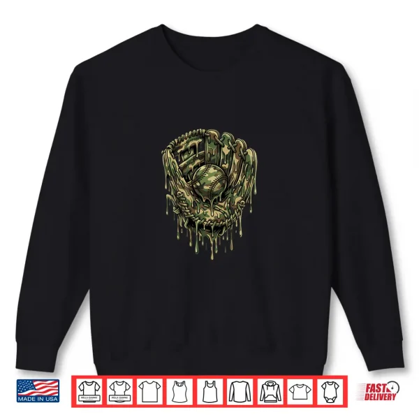 Sweatshirt Camo Baseball Drip Baseball Player Shirt