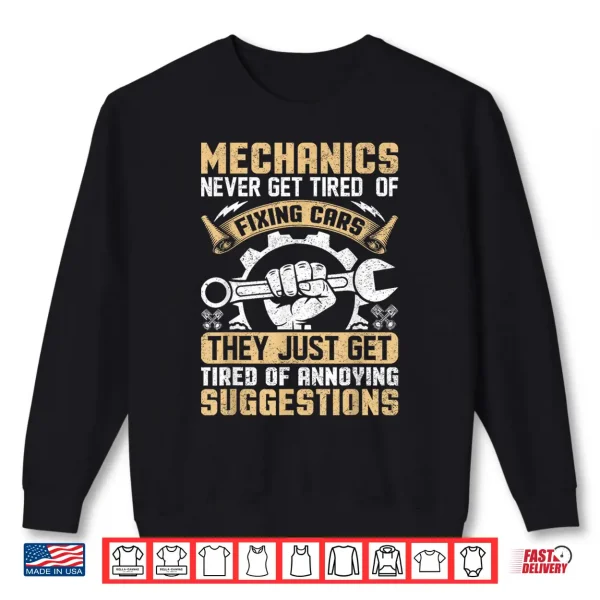 Sweatshirt Car Mechanic Repair Workshop Enthusiast Garage Car Mechanics Shirt