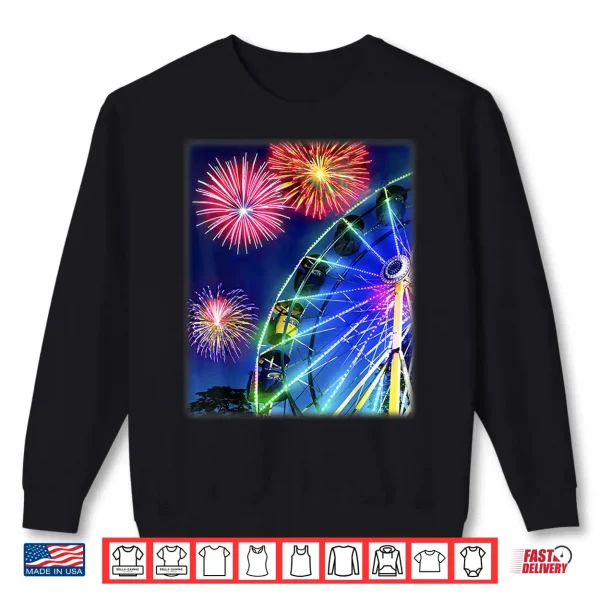 Carnival Ferris Wheel Fireworks Shirt 2 Sweatshirt Carnival Ferris Wheel Fireworks Shirt