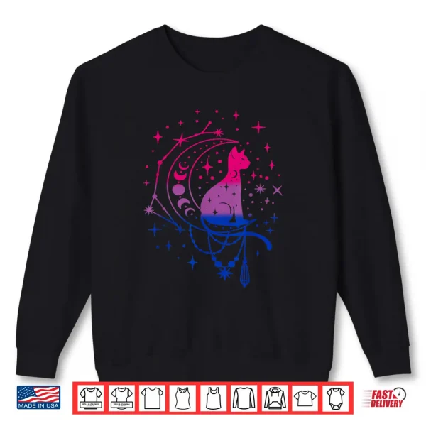 Sweatshirt Cat Astrology Rainbow Bisexual Pride LGBT Cat Lover Gift Shirt