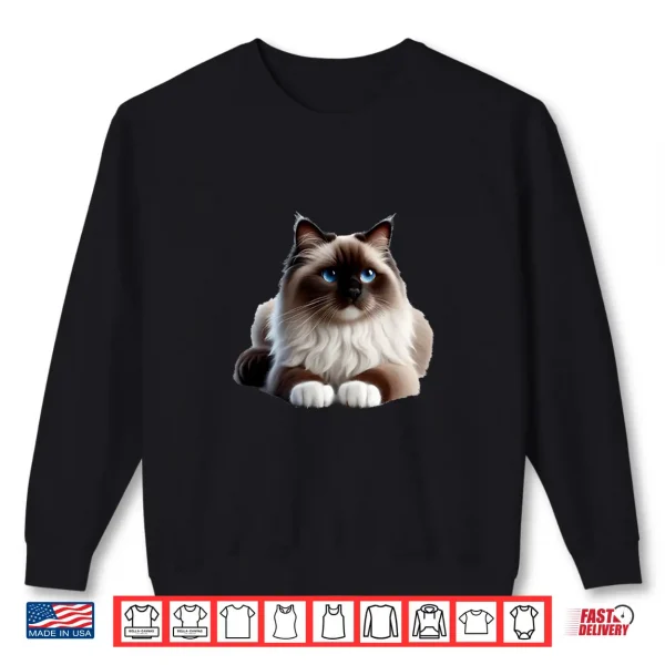 Sweatshirt Cat Breed Series. Ragdoll. Shirt