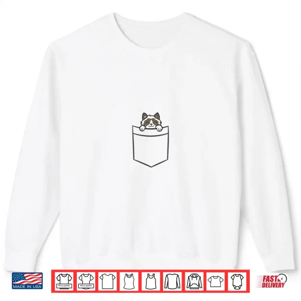 Sweatshirt Cat In The Pocket Cute Ragdoll Cat Shirt