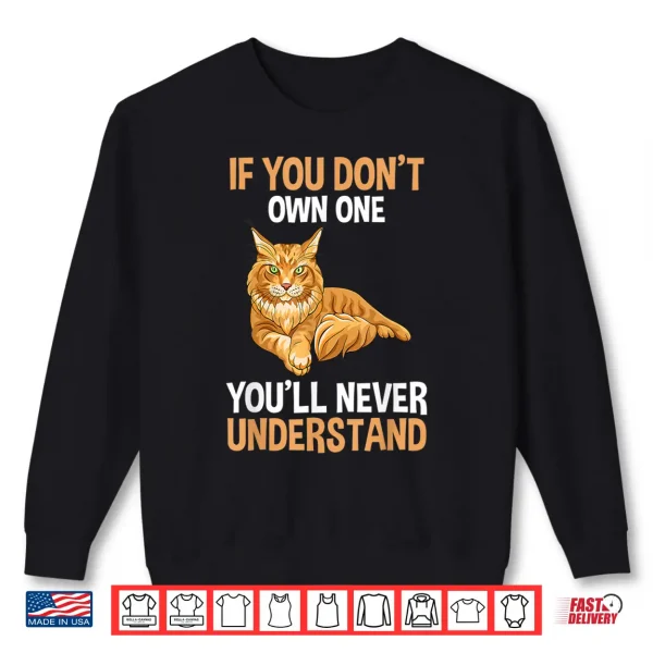 Sweatshirt Cat Maine Coon Shirt