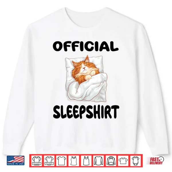 Sweatshirt Cat Pet Maine Coon Official Sleepshirt Pajamas Nightgown Shirt