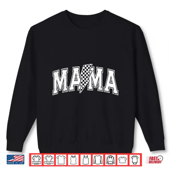 Sweatshirt Checkered Mama Black And White Checkered Mom Mothers Day Shirt