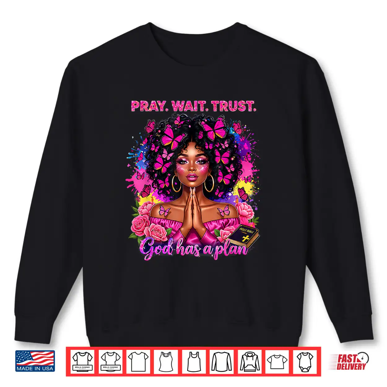 Christian Afro Faith God African American Black Women Shirt Christian Afro Faith God African American Black Women Shirt