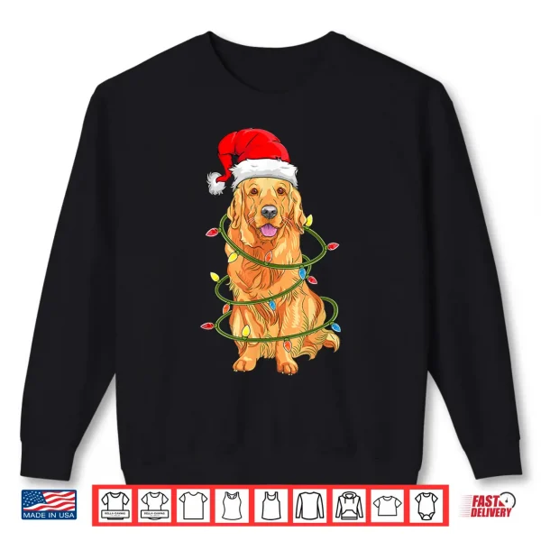 Sweatshirt Christmas Dog Golden Retriever Pajama Shirt