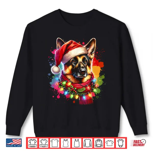 Sweatshirt Christmas German Shepherd Xmas Shepherd Mom Dog Lover Shirt