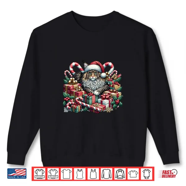 Sweatshirt Christmas Maine Coon American Longhair Shirt