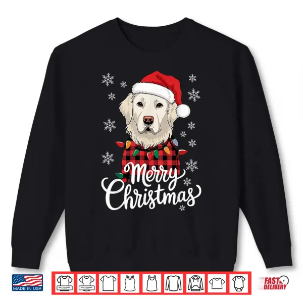 Sweatshirt Christmas White English Cream Golden Retriever Mom Dog Puppy Shirt