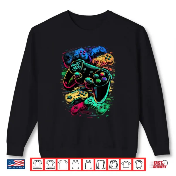 Sweatshirt Control gamer Video Game Controller Shirt