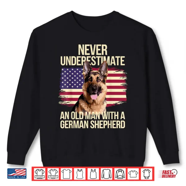 Sweatshirt Cool German Shepherd Design for Men Grandpa Dog Lover Owner Shirt