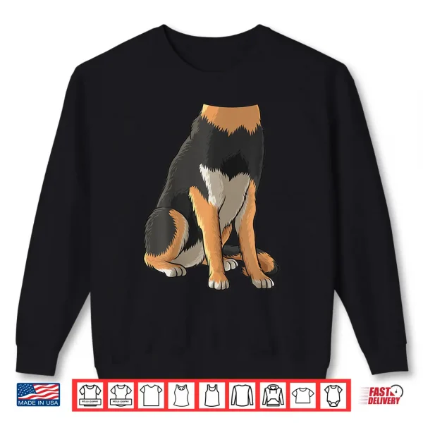 Sweatshirt Cool German Shepherd Dog Halloween Costume Lazy Gift Shirt