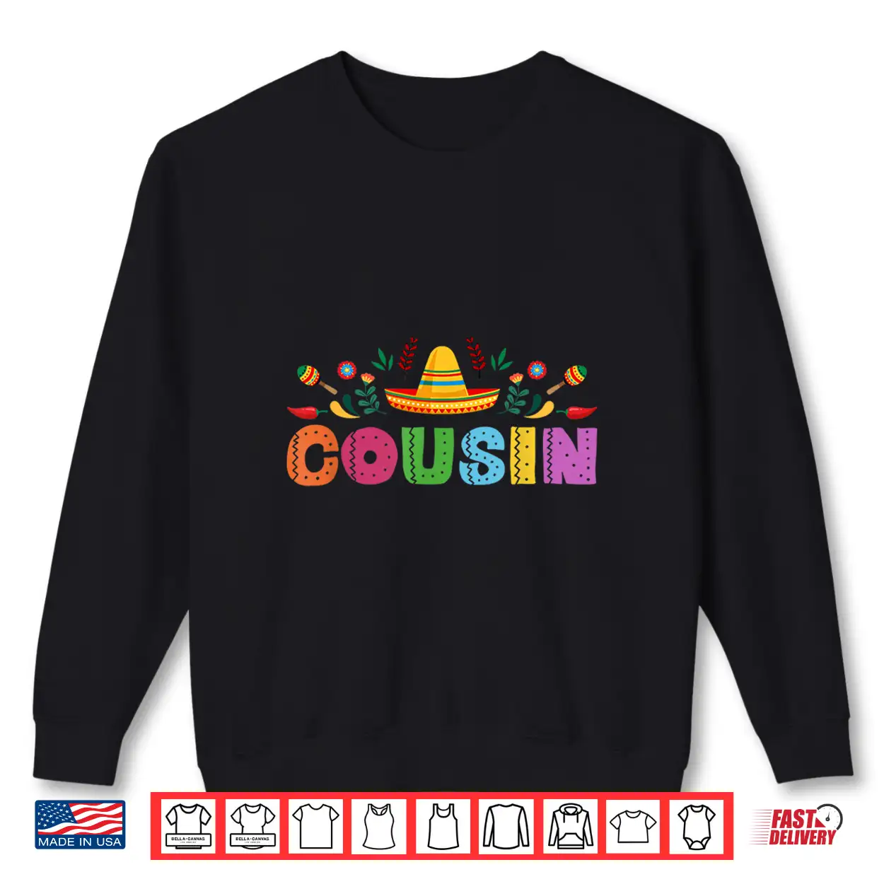Cousin Mexican Fiesta Bday Party Theme Matching Family Shirt Cousin Mexican Fiesta Bday Party Theme Matching Family Shirt