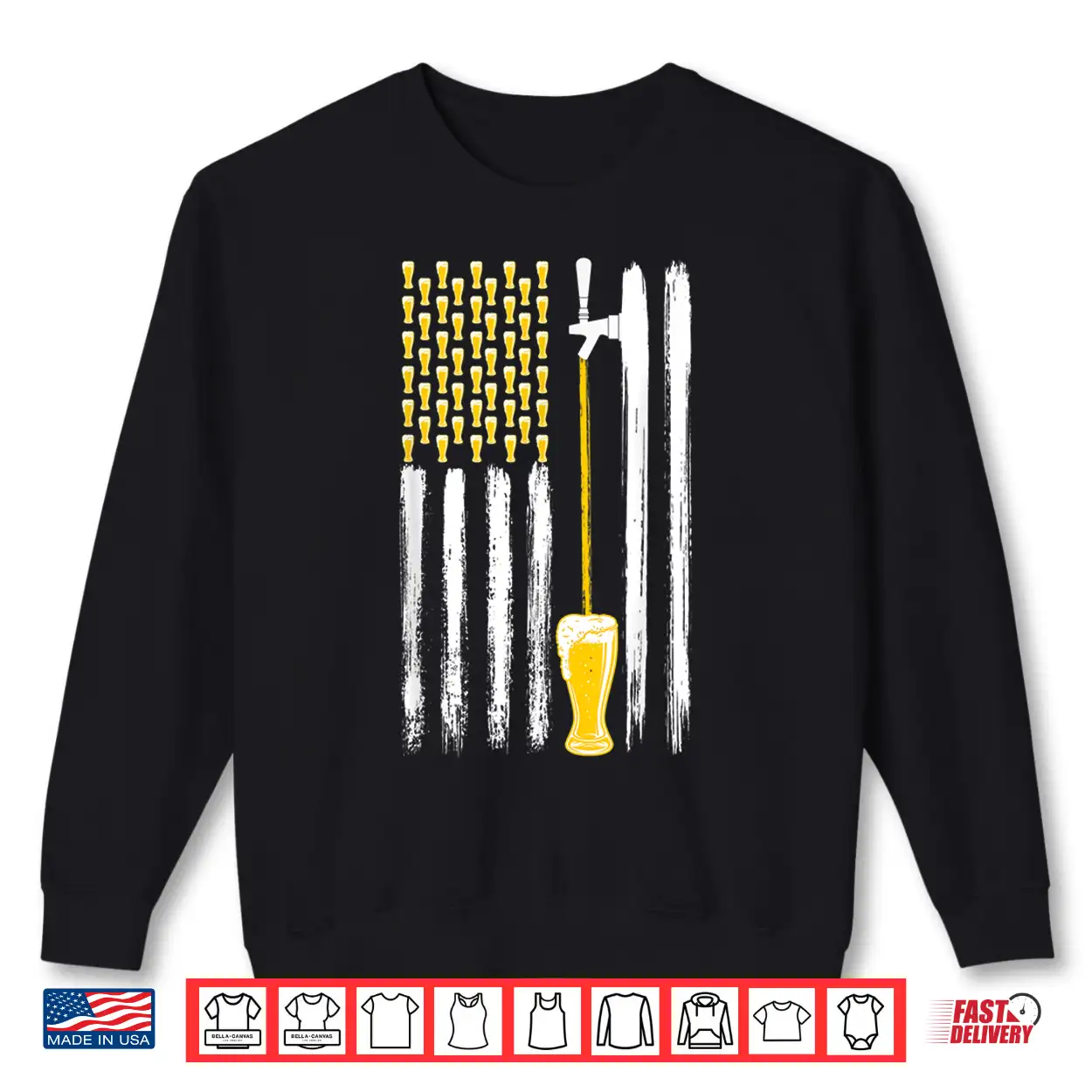 Craft Beer American Flag Usa 4Th July Alcohol Brew Brewery Shirt Craft Beer American Flag Usa 4Th July Alcohol Brew Brewery Shirt