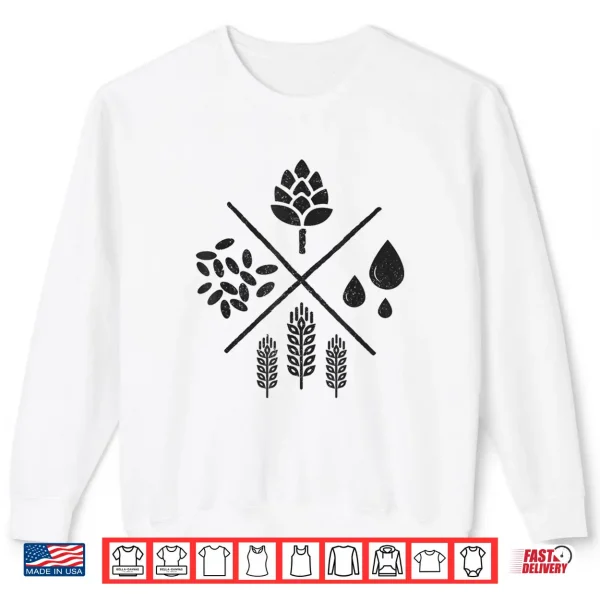Sweatshirt Craft Beer Brewer Hops Homebrew Home Brewing Brewmaster Gift Shirt