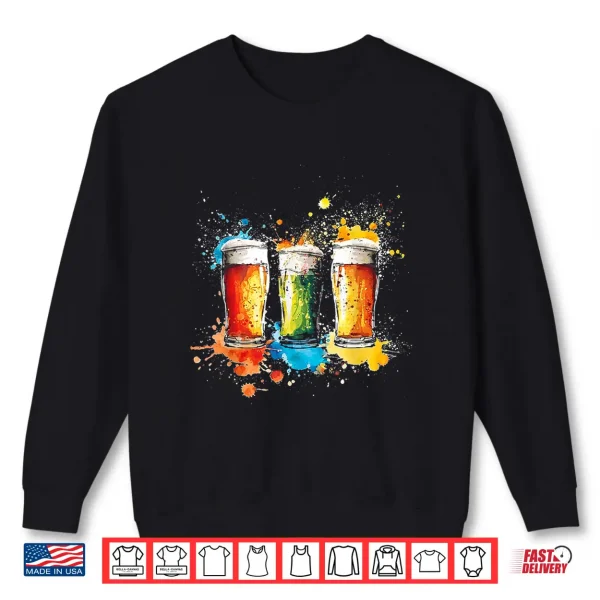 Craft Beer Watercolor Shirt 2 Sweatshirt Craft Beer Watercolor Shirt